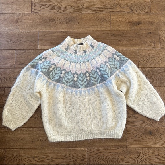 Vintage John Bull Hand Knitted Nordic Pattern Style Sweater - Picture 9 of 10